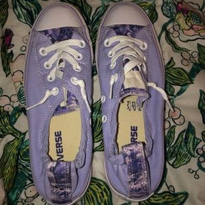 Purple Low Top Converse